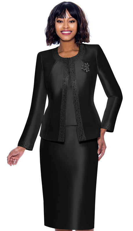 Terramina 7637-BLK-QS Church Suit