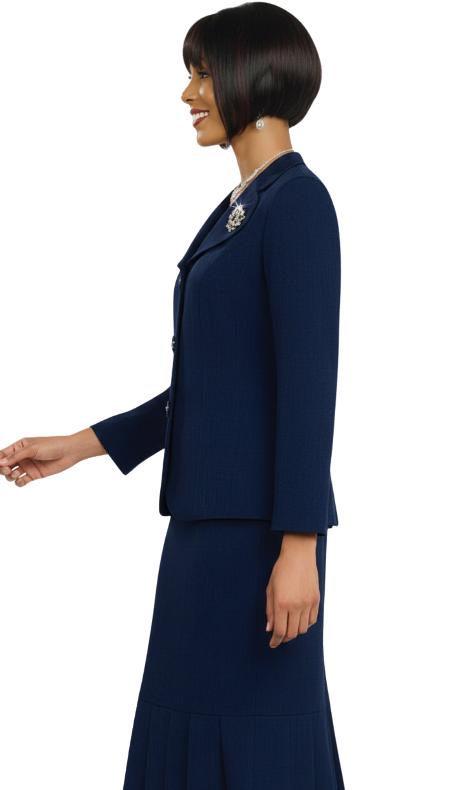 Ben Marc 78095-NVY Usher Church Suit