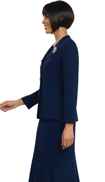 Ben Marc 78095-NVY Usher Church Suit