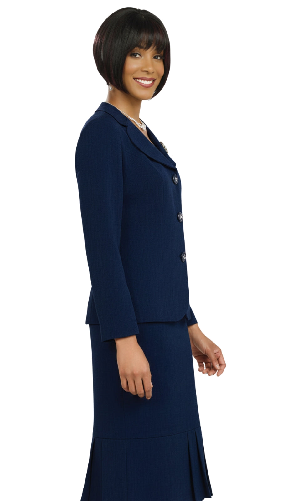 Ben Marc 78095-NVY Usher Church Suit