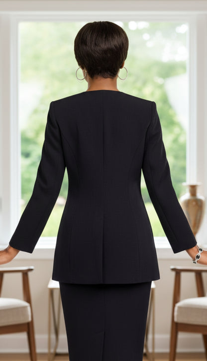 Ben Marc 78099-BLK Usher Church Suit