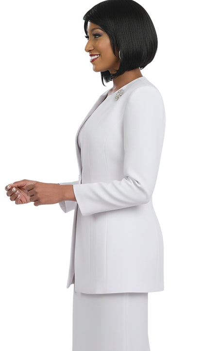Ben Marc 78099-WHT-QS Suit