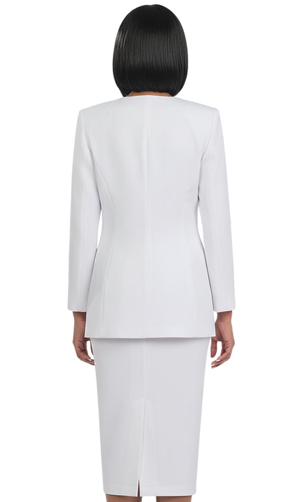 Ben Marc 78099-WHT-QS Suit