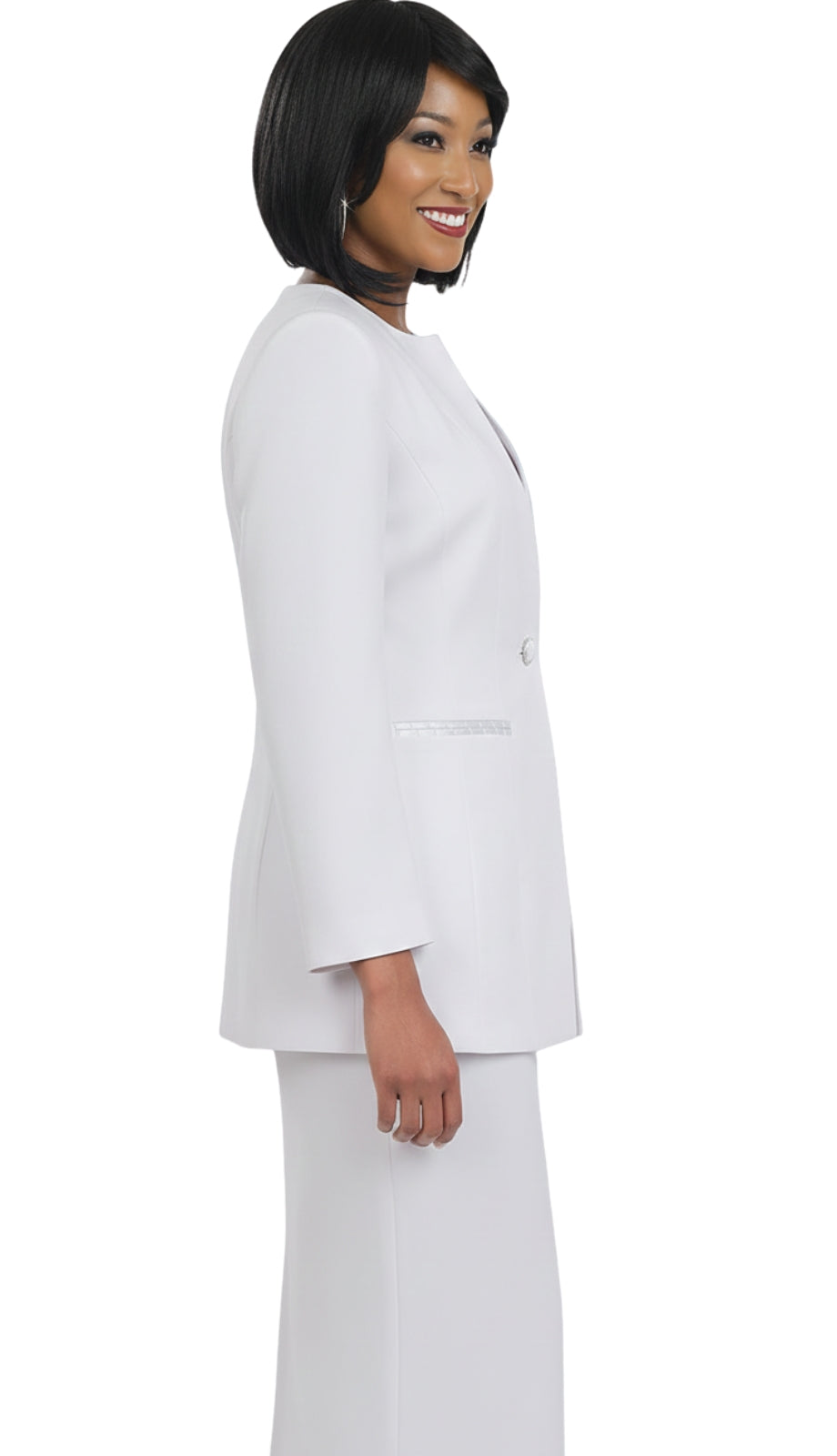 Ben Marc 78099-WHT-QS Suit