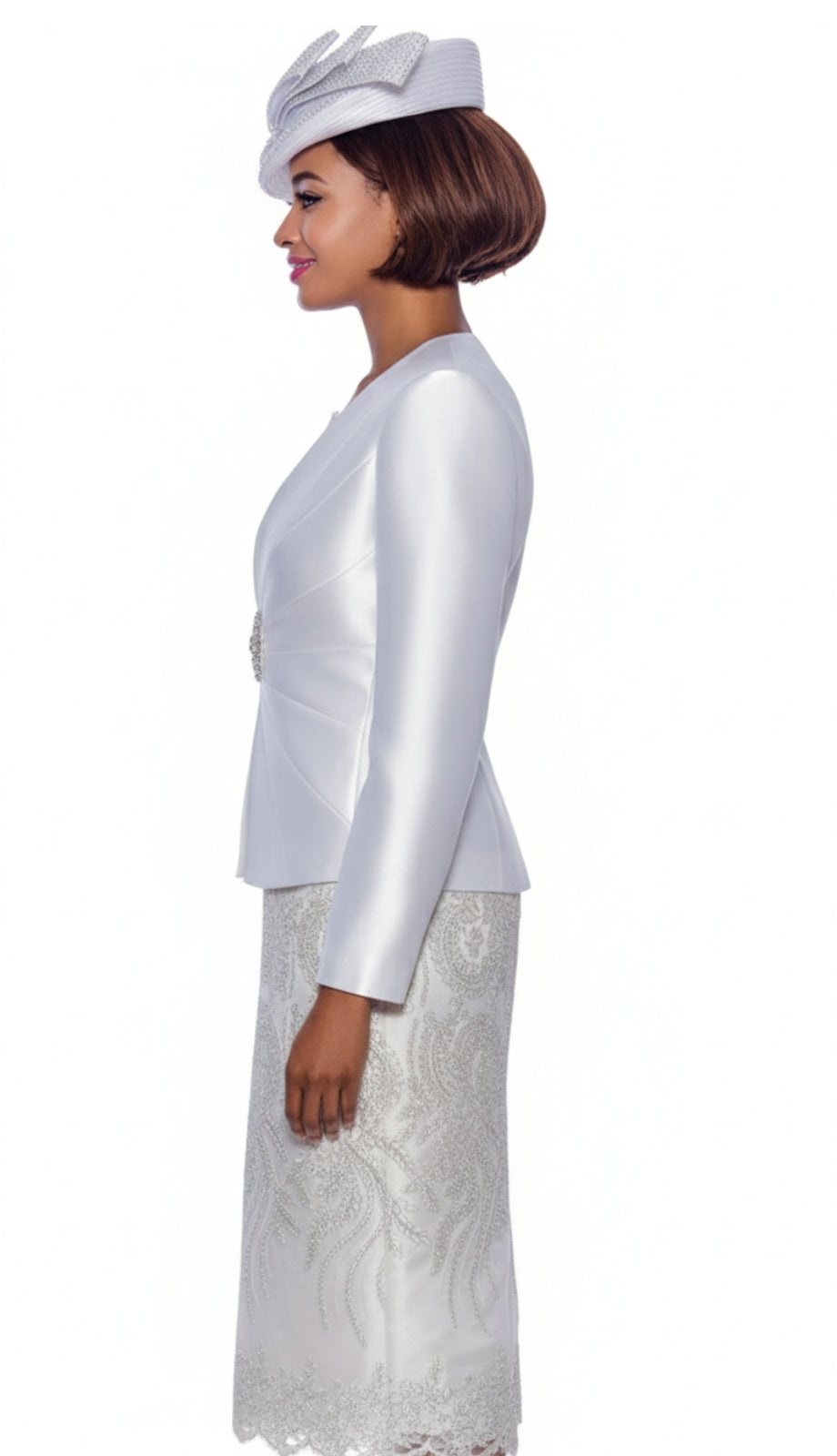 Terramina 7817-WH-CO Womens Church Suit