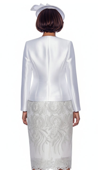 Terramina 7817-WH-CO Womens Church Suit