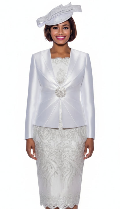 Terramina 7817-WH-CO Womens Church Suit