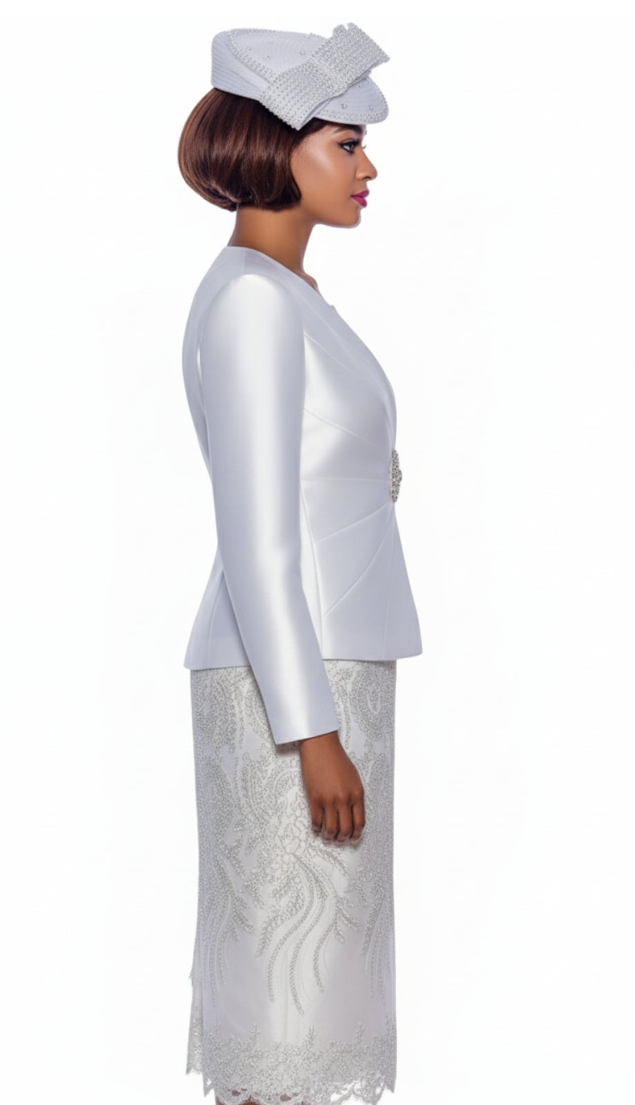 Terramina 7817-WH-CO Womens Church Suit