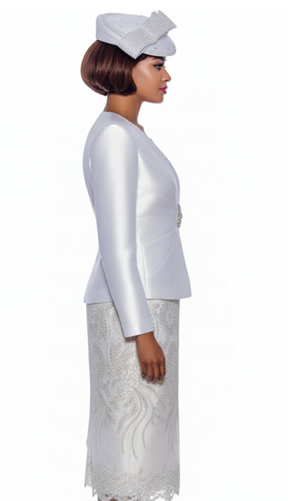 Terramina 7817-WH-CO Womens Church Suit