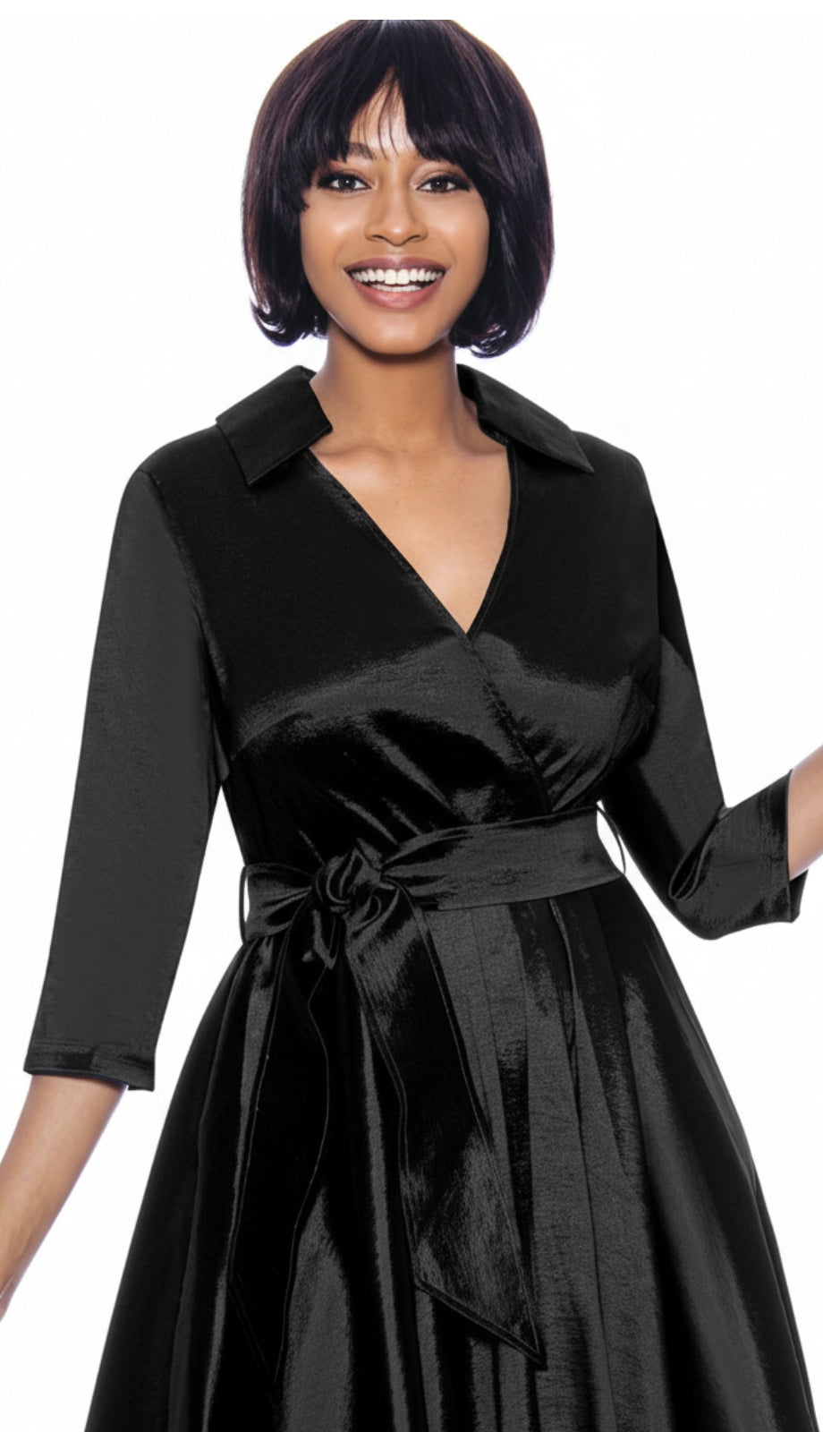 Terramina 7869-BLK Church Dress Black / 18