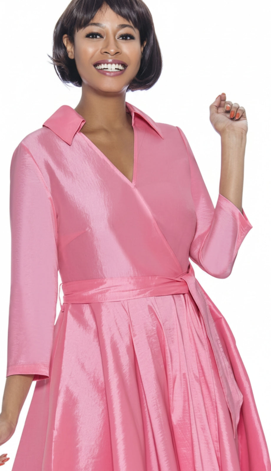 Terramina Ladies Dress 7869-PNK Pink / 18 | Designer Church Suits Terramina Ladies Dress 7869-PNK Pink / 18 | Designer Church Suits