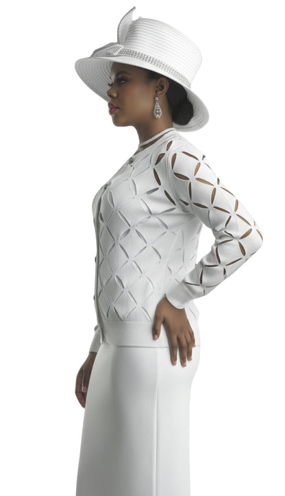 Lily And Taylor 800-WHT Church Suit