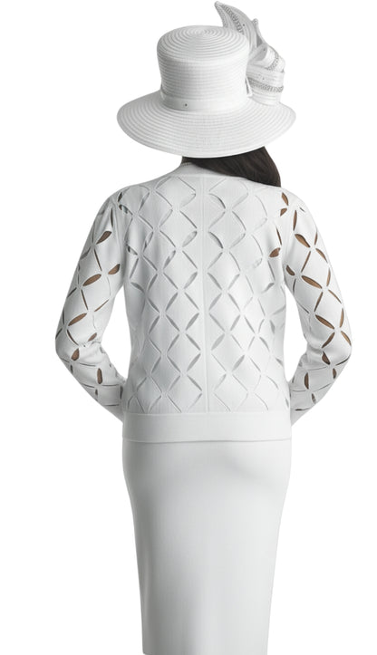 Lily And Taylor 800-WHT Church Suit