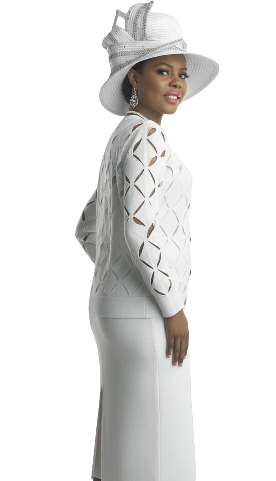 Lily And Taylor 800-WHT Church Suit