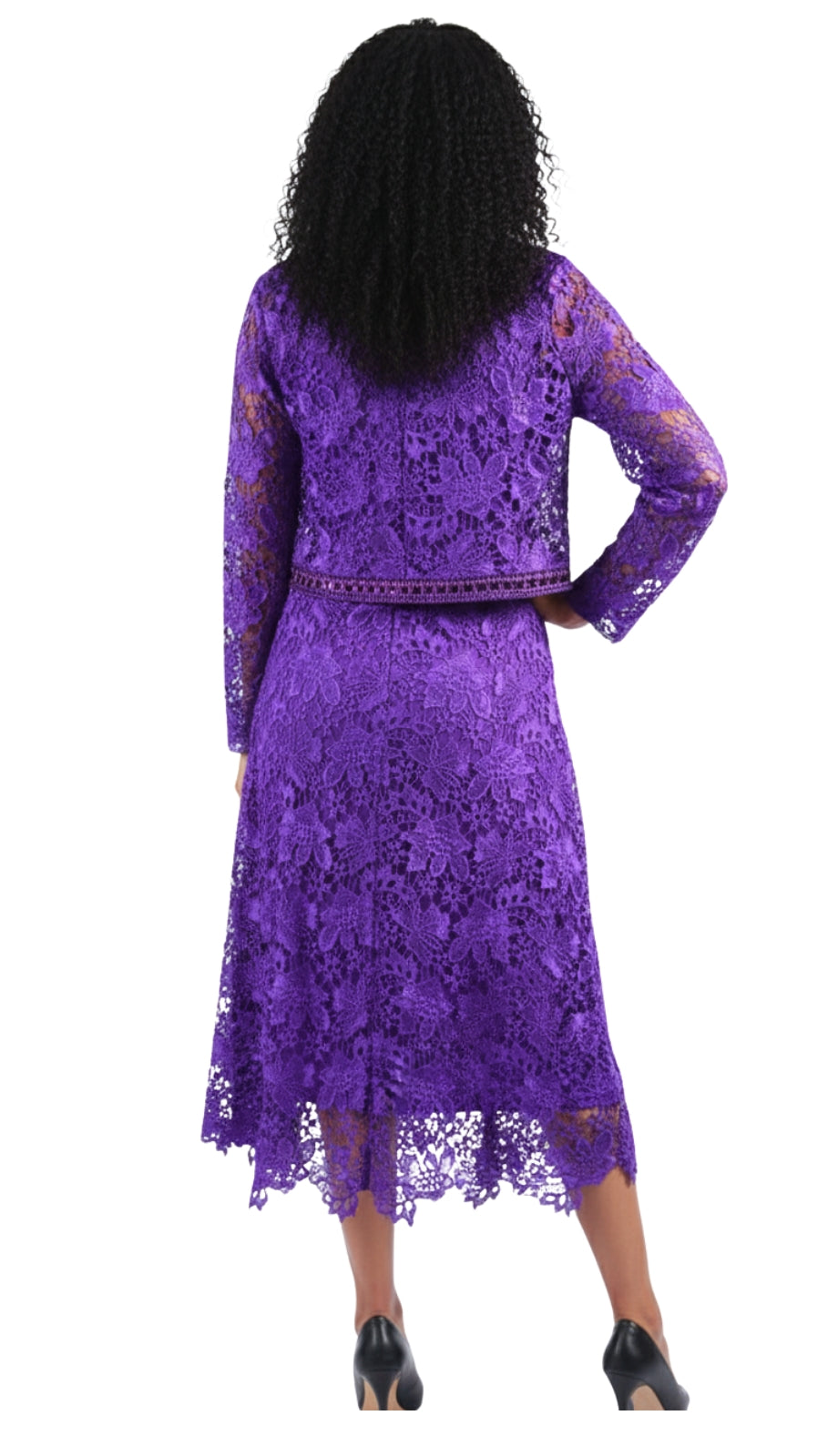 Diana Couture 8190-PUR Church Dress