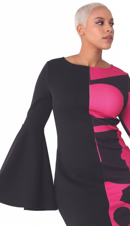 For Her 82062-QS Womens Midi Dress