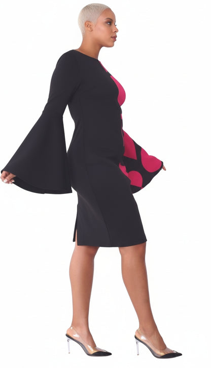 For Her 82062-QS Womens Midi Dress