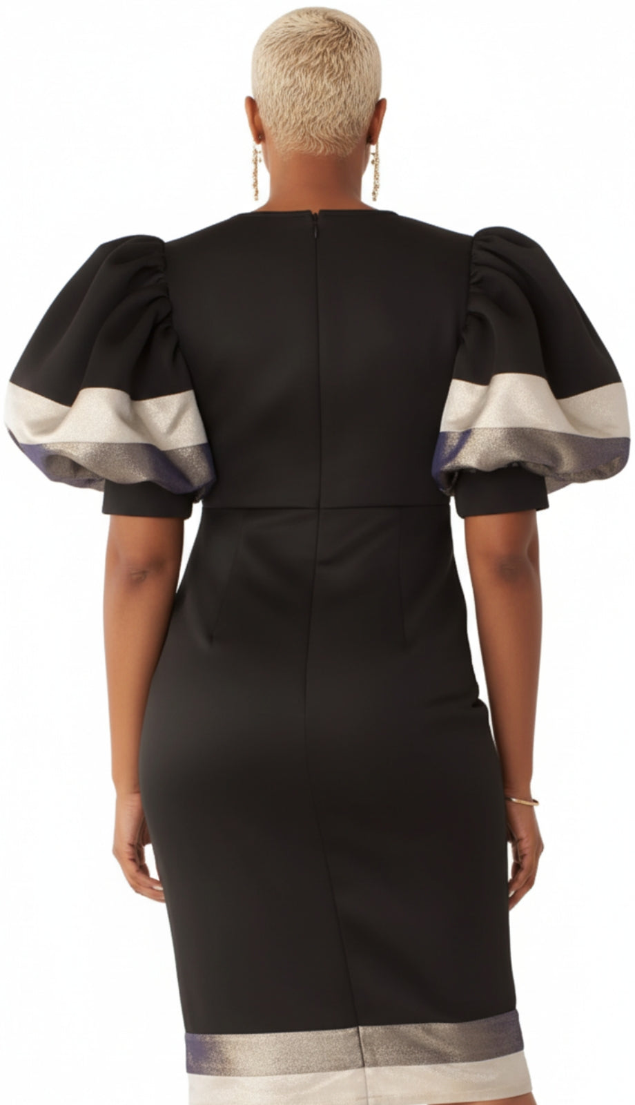 For Her 82141-BLK-QS Womens Midi Dress