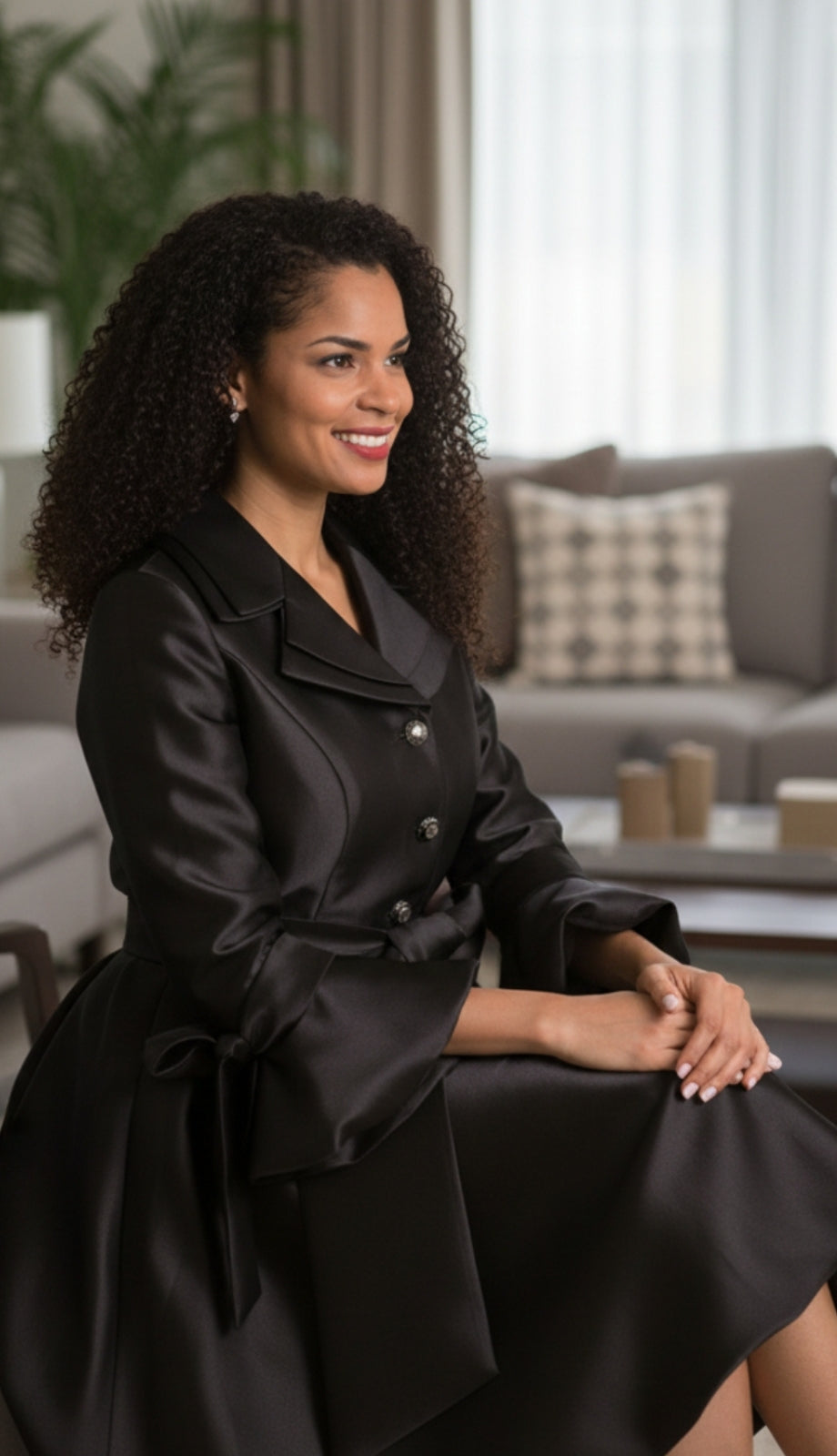 Diana Couture 8222-BLK Church Dress