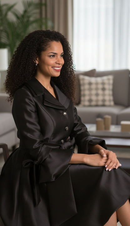 Diana Couture 8222-BLK Church Dress