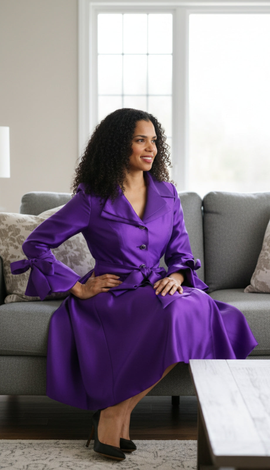 Diana Couture 8222-PU Church Dress