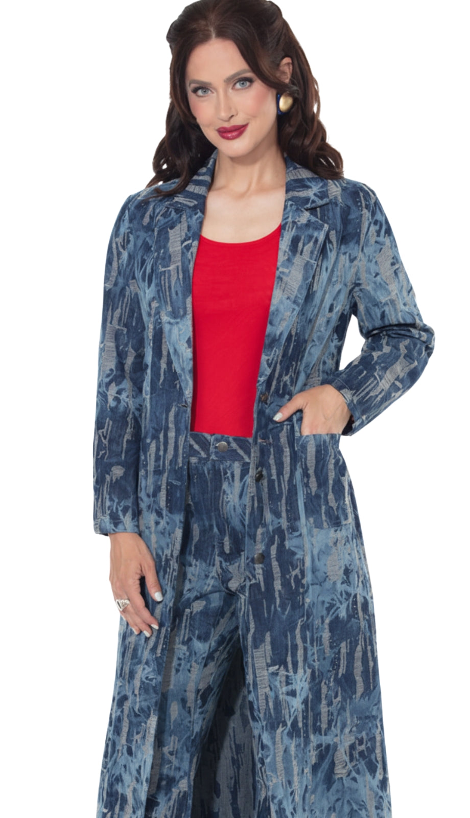 DV Jeans 8507-J Womens Duster