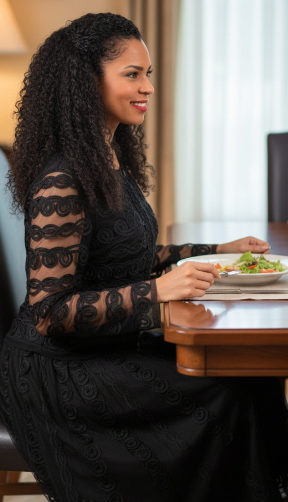 Diana Couture 8701-BLK Church Suit