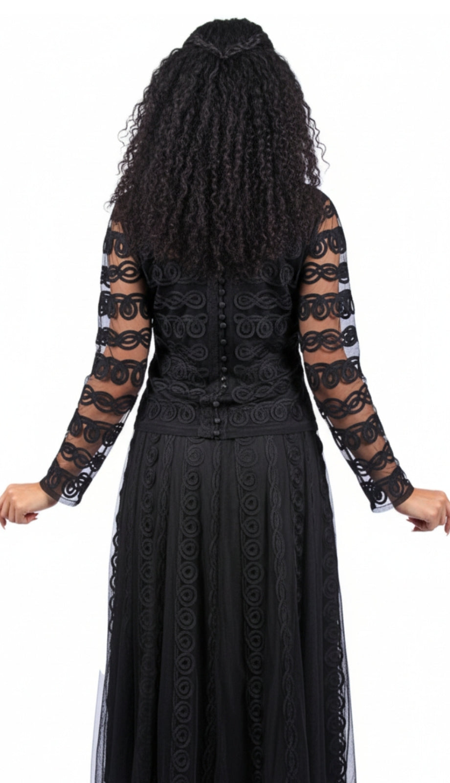 Diana Couture 8701-BLK Church Suit