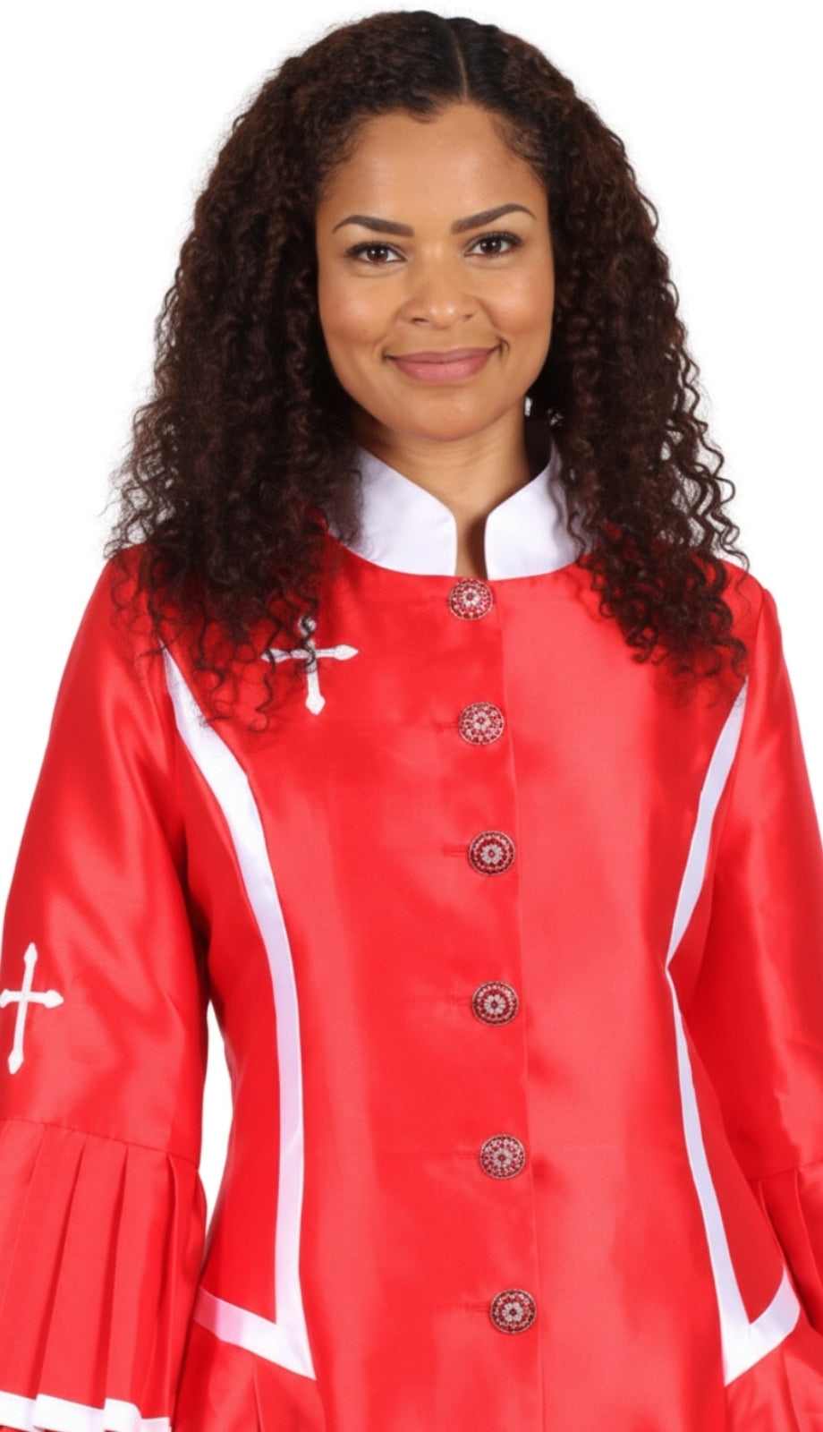 Chief Red Robe Diana Couture 8708-RED Church Robe – Church Suits Fast