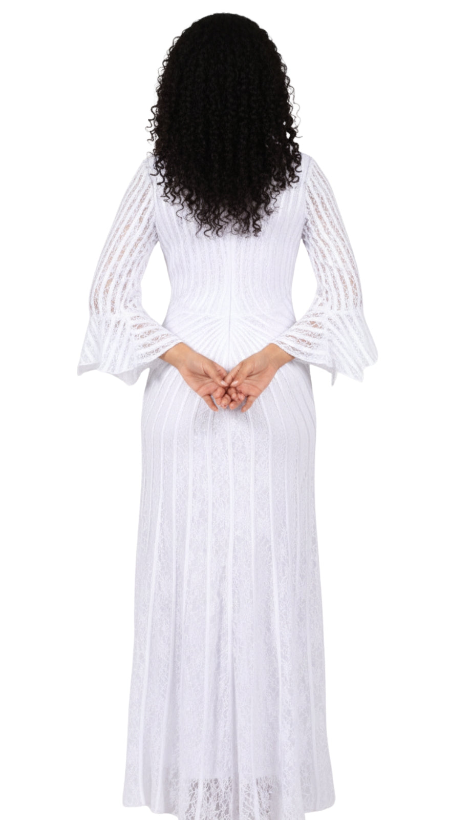 Diana Couture 8742-WHT Church Dress