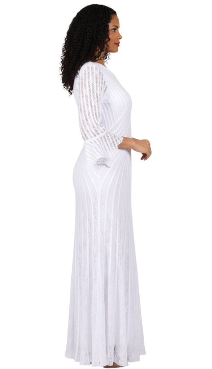 Diana Couture 8742-WHT Church Dress