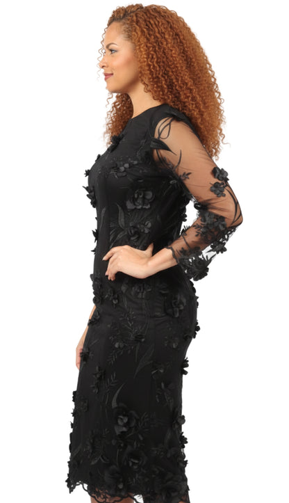 Diana Couture 8746-BLK Church Dress