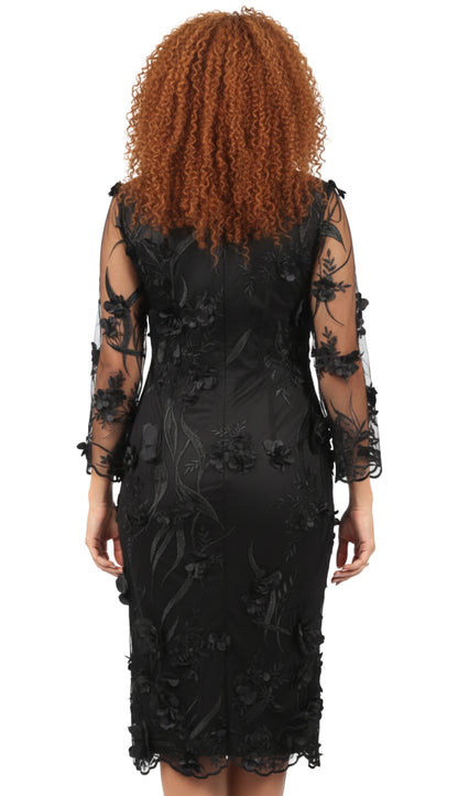 Diana Couture 8746-BLK Church Dress