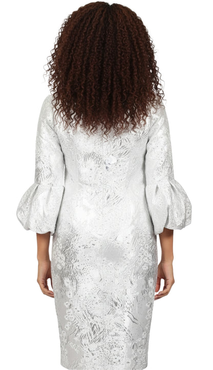 Diana Couture 8861-SIL Church Dress