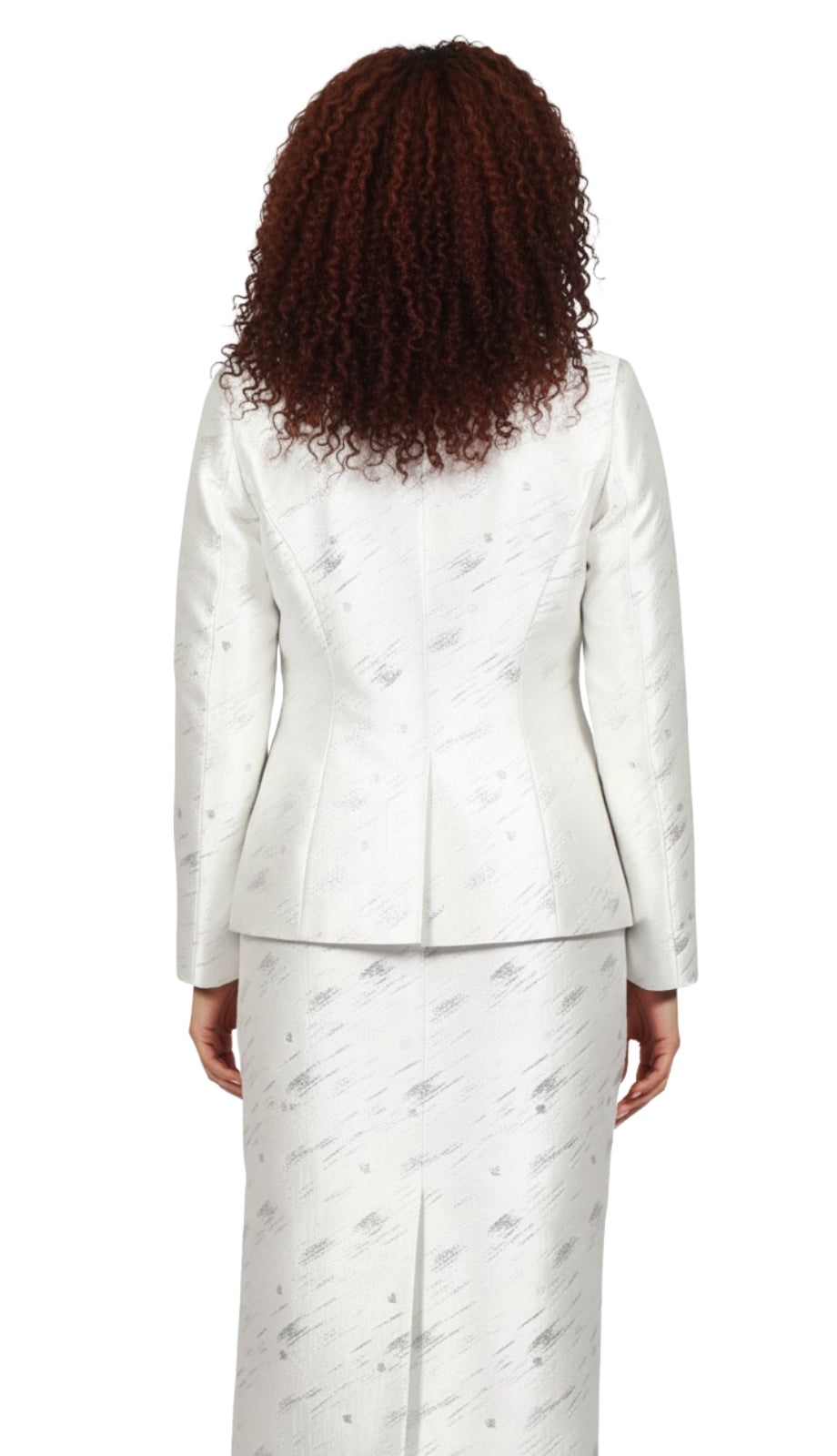 Diana Couture 8872-SIL Church Suit