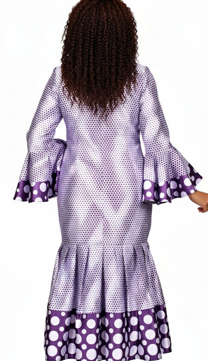 Diana Couture 8878-PUR Church Dress