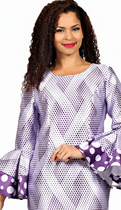 Diana Couture 8878-PUR Church Dress