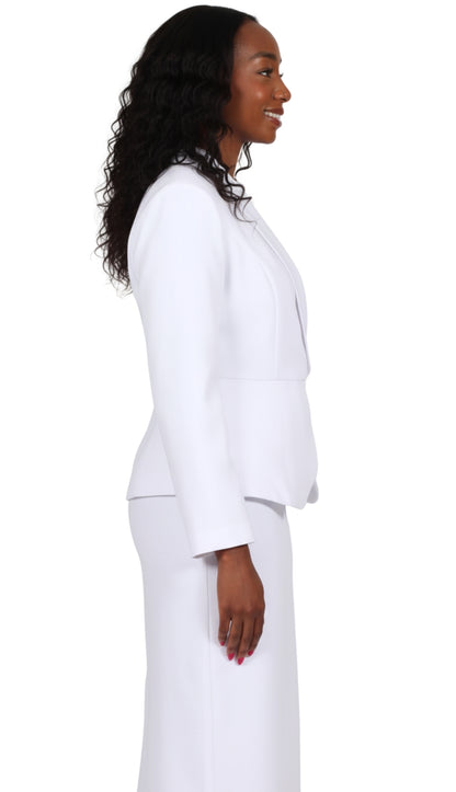 Diana Couture 9093-WHT Church Suit
