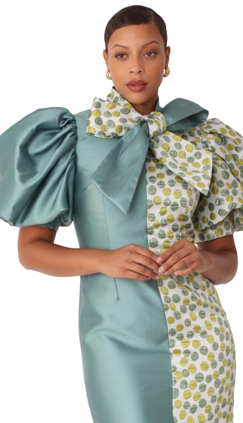 Chancele 9739-OLIVE Church Dress