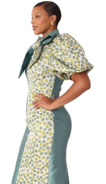 Chancele 9739-OLIVE Church Dress