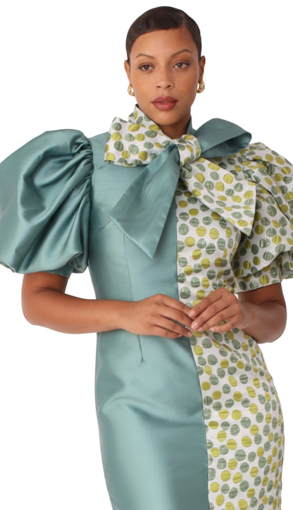 Chancele 9739-OLIVE-QS Church Dress