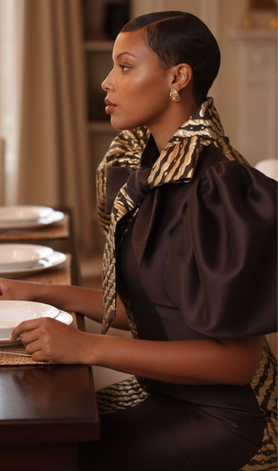 Chancele 9740-BRN Church Dress