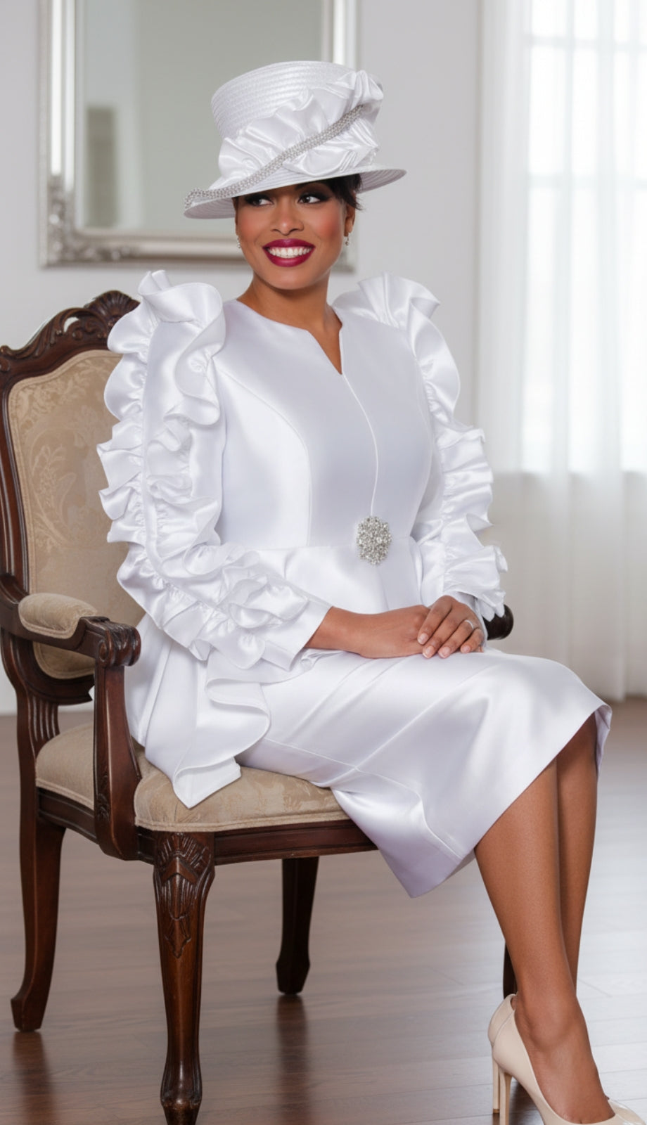 GMI 9862-WHT-IH Church Suit