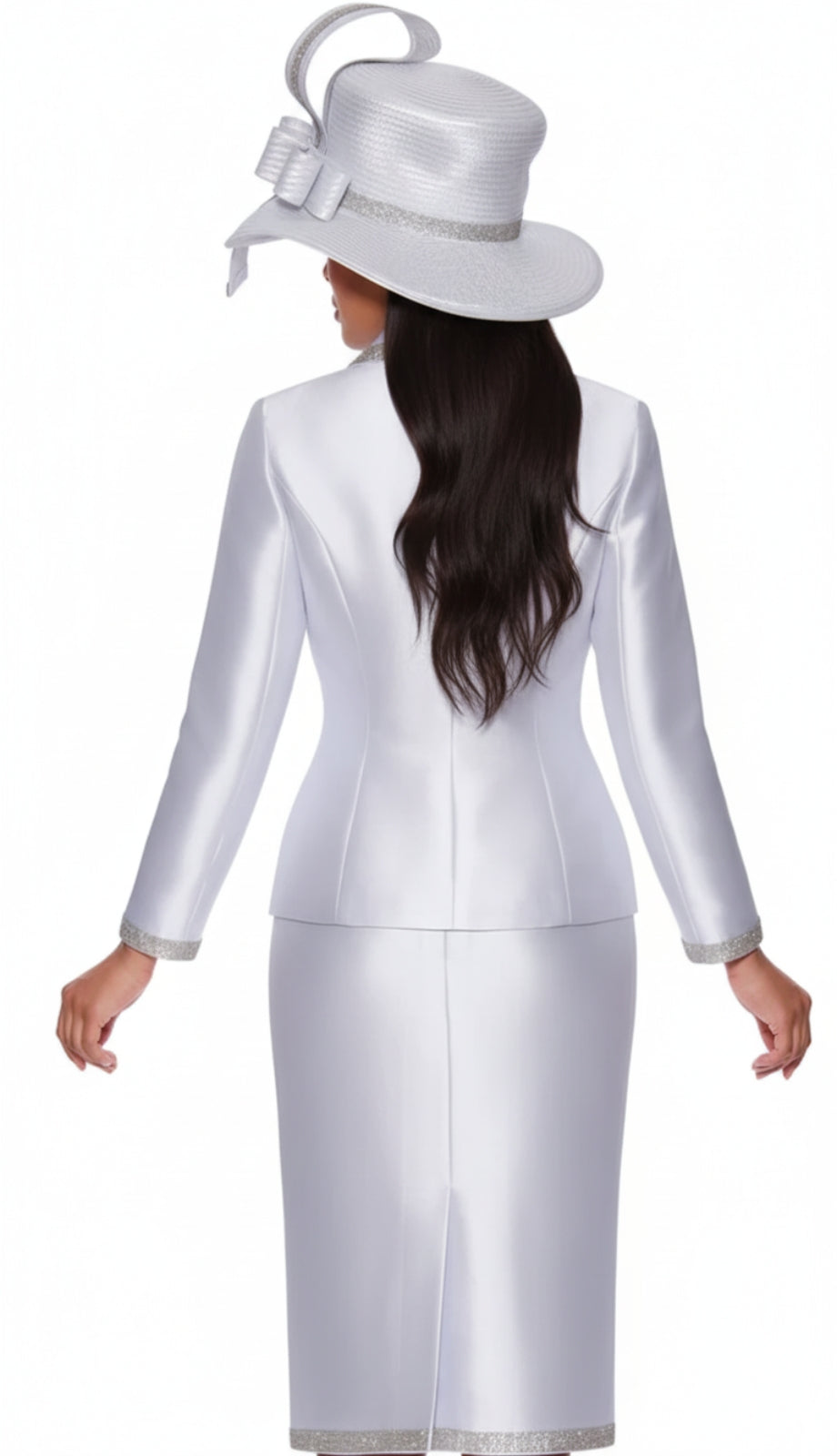 GMI 9872-WHT-IH Church Suit