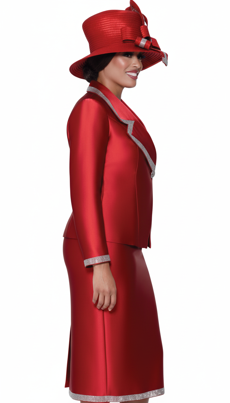 GMI 9872-RED-QS Church Suit