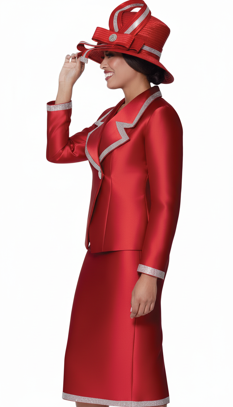 GMI 9872-RED-QS Church Suit
