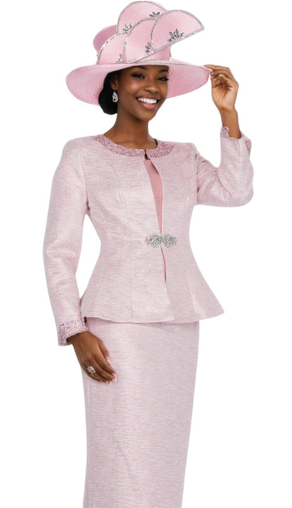 Champagne Italy 5901-PNK Church Suit