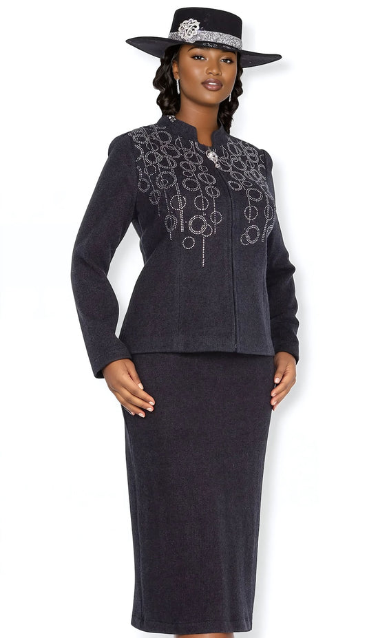 Elite Champagne 5966-BLK Church Hat
