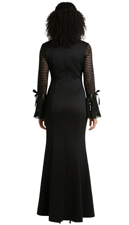 Diana Couture D1054-BLK Church Dress