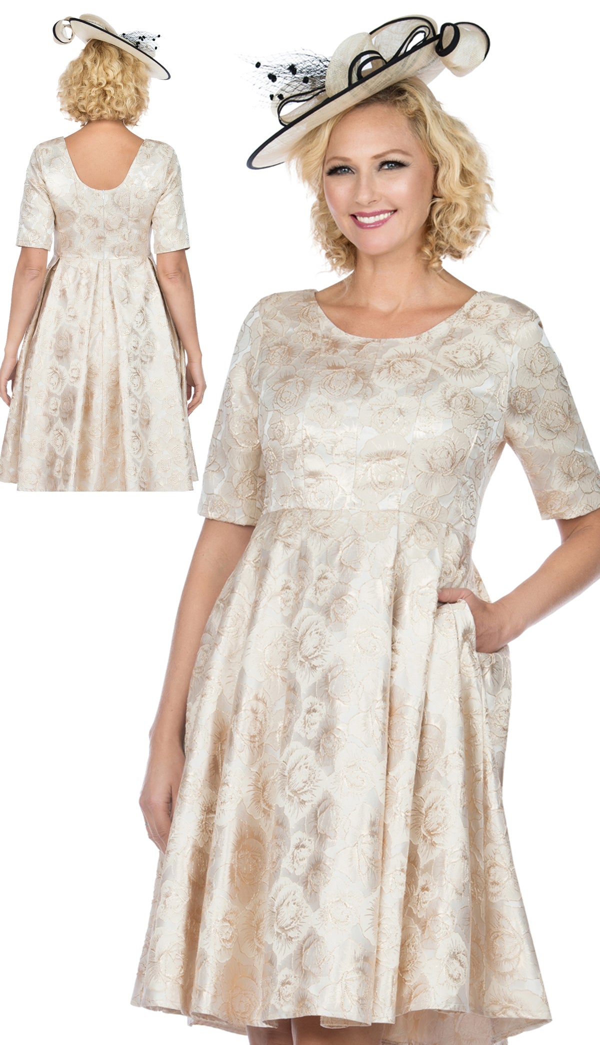 Giovanna D1328-CH-CO Church Dress